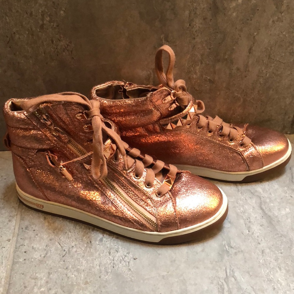 Rose Gold Michael Kors Sneakers